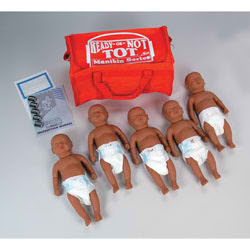 Basic Ready-or-Not Tot® - 5-Pack of Black Manikins